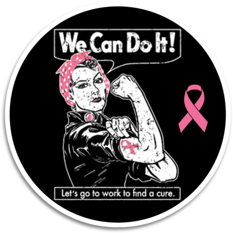 Rosie The Riveter 4" Stickers - Made In Detroit (493x600), Png Download