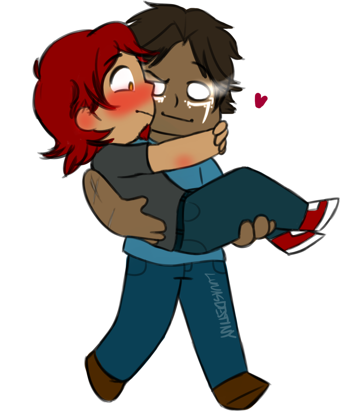 True Ending - Herobrine X Romeo (1280x1435), Png Download