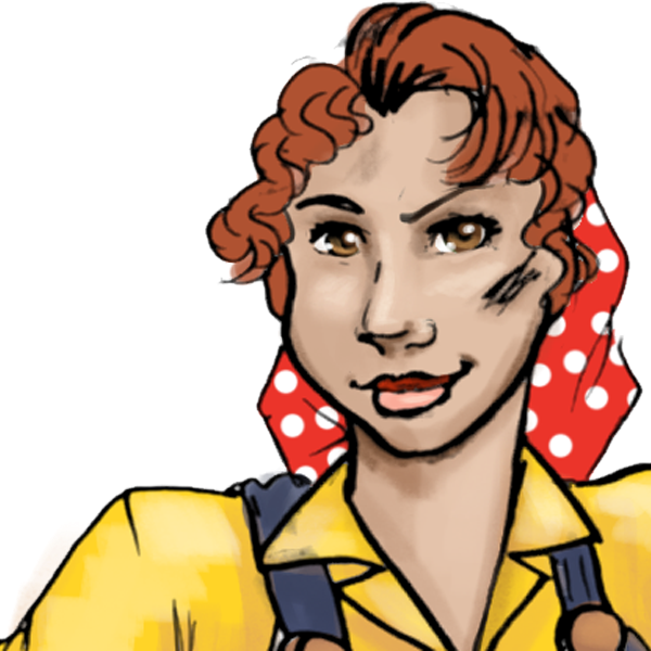 Rosie The Riveter (600x600), Png Download