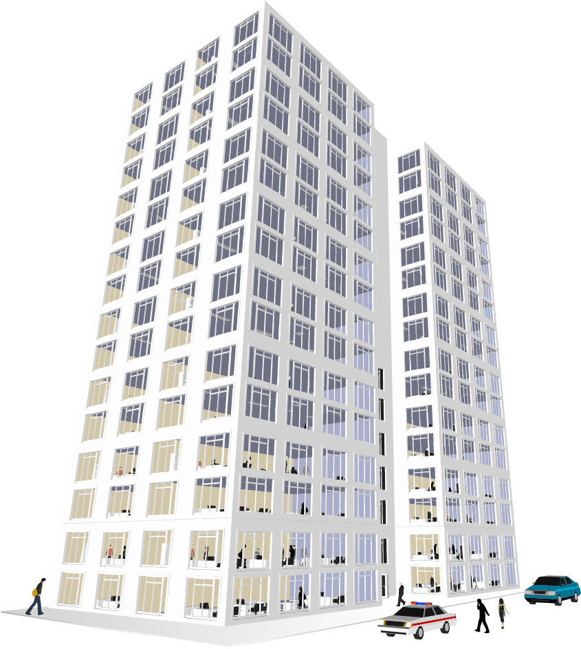 Office Clipart Office Block - Building Construction Png (1181x1181), Png Download