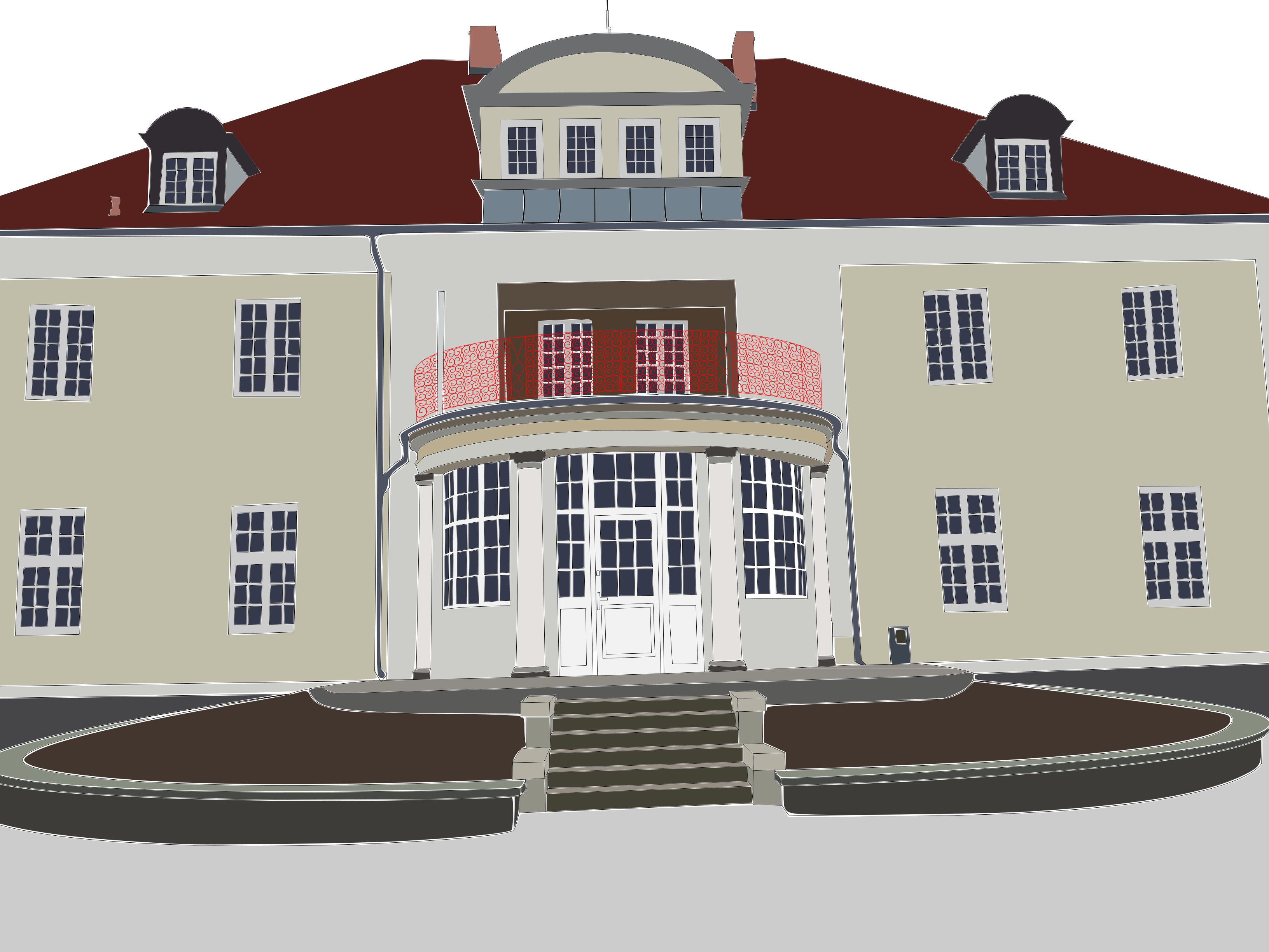 District Office Building, Września - Office Svg Files (3264x2448), Png Download