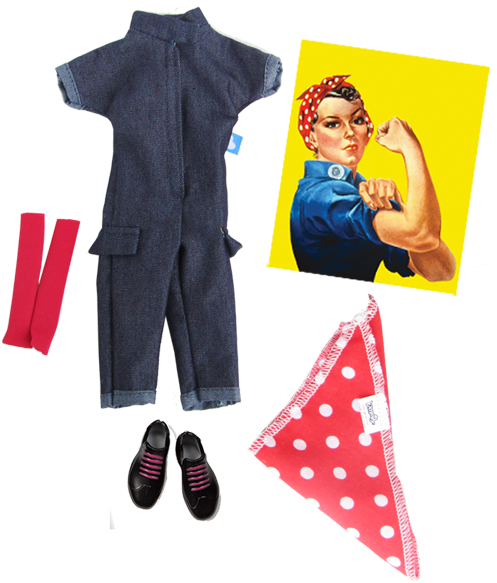 Rosie The Riveter (500x594), Png Download