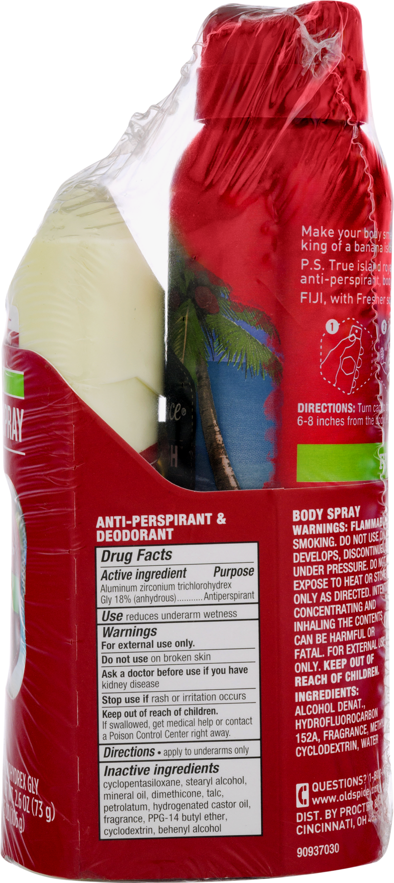 Old Spice Fuji With Palm Tree Stick Body Spray 2 Pc - Sausage (1800x1800), Png Download
