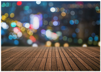 Blurred City Lights And Office Buildings Poster • Pixers - Blured Citylights (400x400), Png Download
