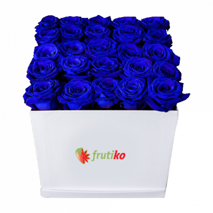 Blue Roses Box - Blue Rose Box Png (687x687), Png Download