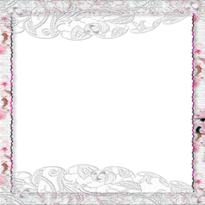 Soave Frame Vintage Lace Pink White - Picmix (400x400), Png Download