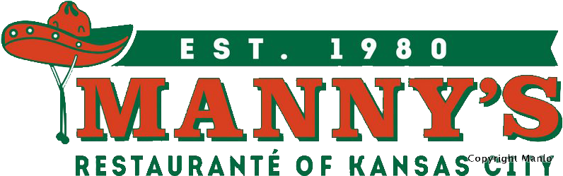 Mannys Logo Bannerlogo Greenred - Manny's Mexican Restaurant (944x392), Png Download