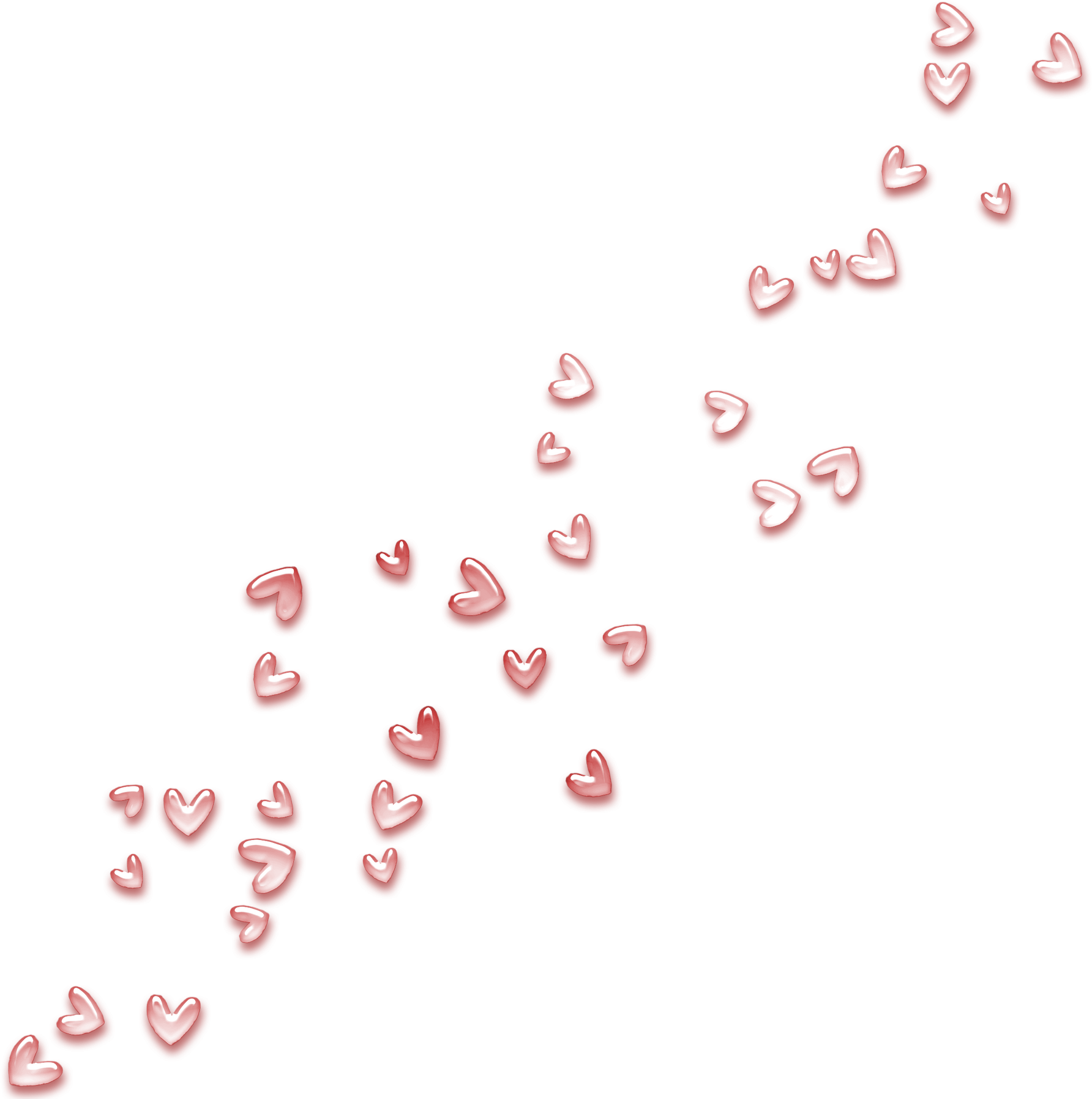 Valentine Hearts Decor Png Clipart - Valentine Heart Clip Art Png (1798x1827), Png Download
