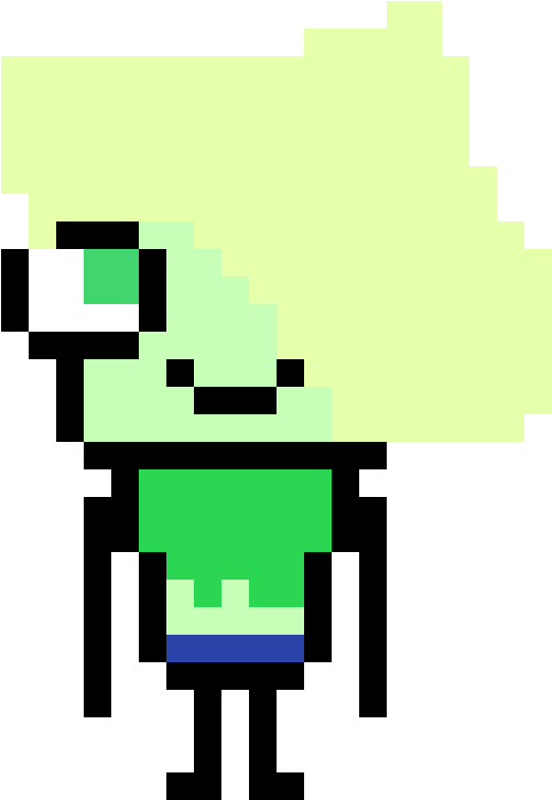 Zombie Girl - Pixel Art (600x800), Png Download