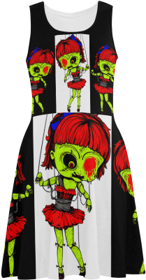 Puppet Zombie Girl Atalanta Sundress - Day Dress (500x500), Png Download