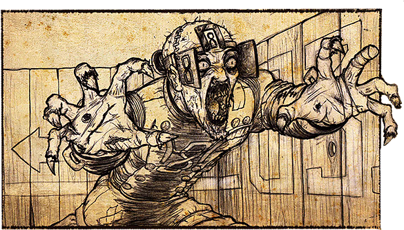 Attention Zombie Fans Z'isle Issue - Illustration (600x341), Png Download