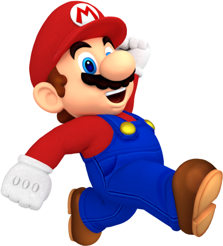Upgraded Mario Jumping By Nintega - Super Mario (834x957), Png Download