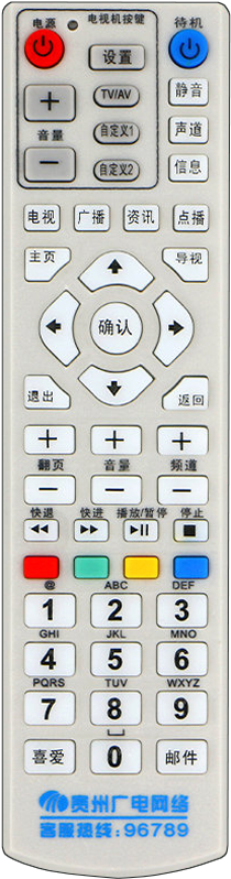 Guizhou Radio And Tv Network Digital Tv Remote Control - Set-top Box (800x800), Png Download