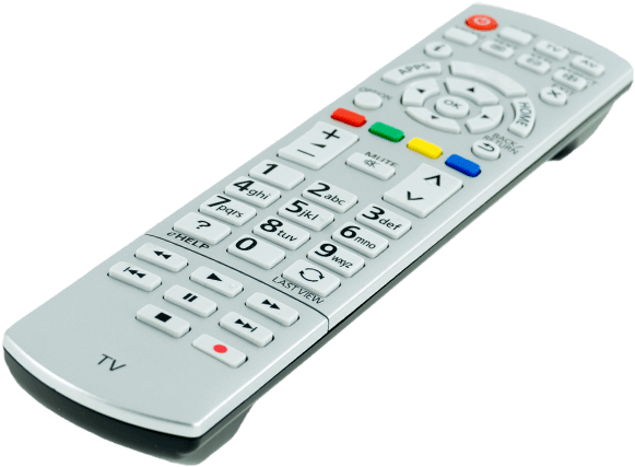 Tv Remote - Numeric Keypad (606x466), Png Download