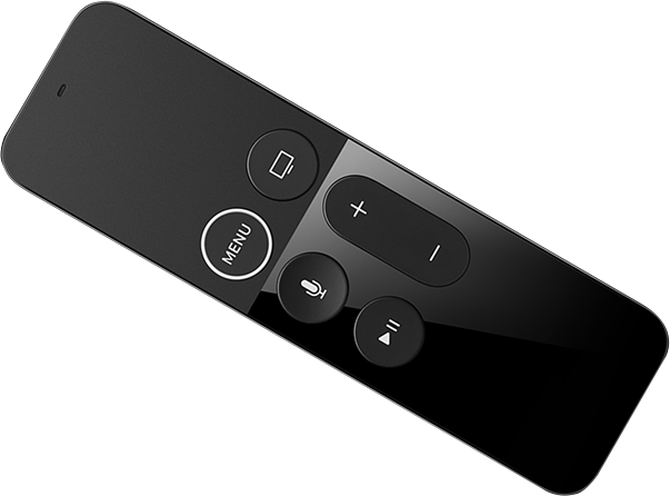 And Thanks To Bluetooth, You Don't Have To Point Your - Apple Tv 64 Gb 4th Generation 1080p Hd (603x446), Png Download