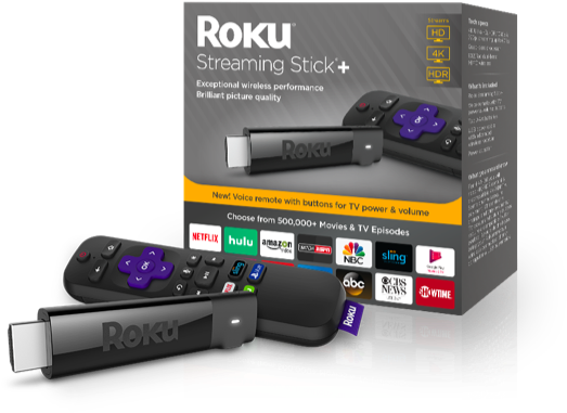 Control Your Tv Power And Volume With This New Roku - Roku Streaming Stick+ 4k-new (641x412), Png Download