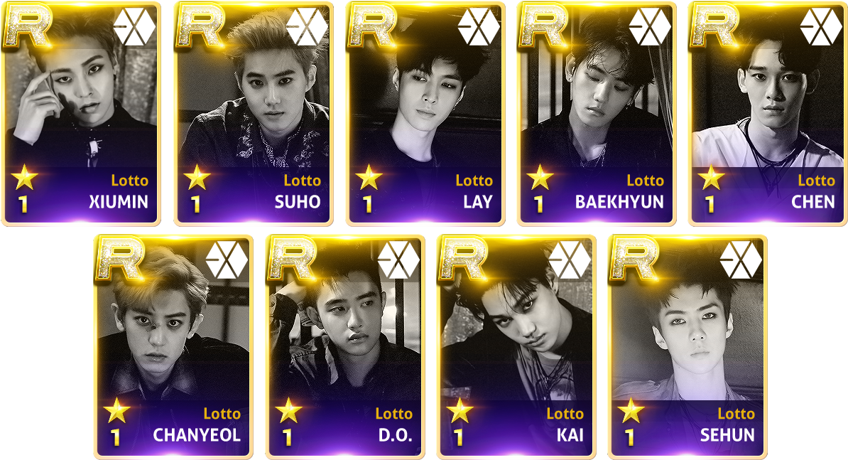 Exo Lotto Theme Cards - Pandacandybiz Schaltfläche Exolotto (lotto) Kpop (auswahl) (1280x720), Png Download