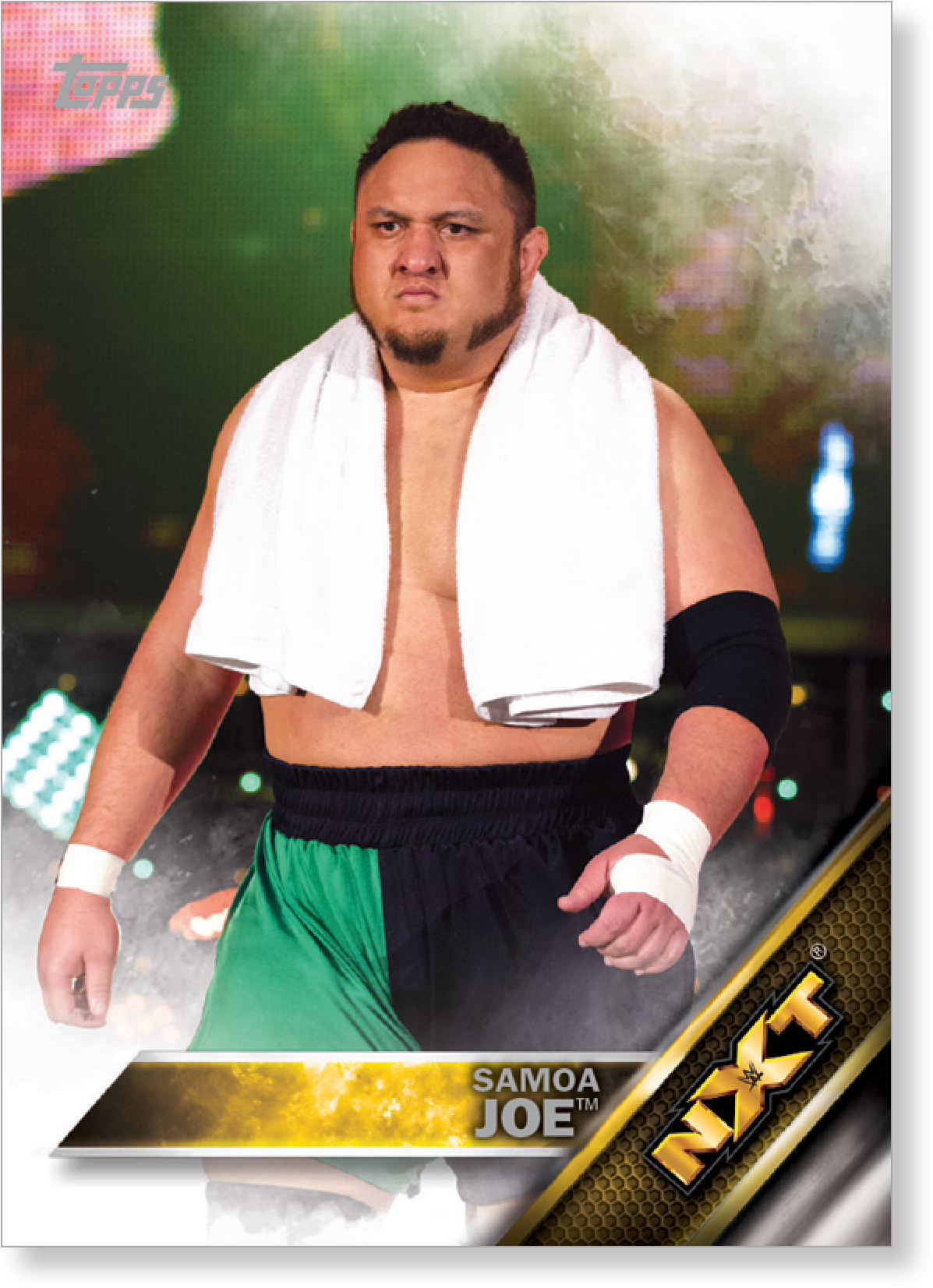 Samoa Joe 2016 Topps Wwe Now, Then And Forever Nxt - Wwe (2000x2000), Png Download