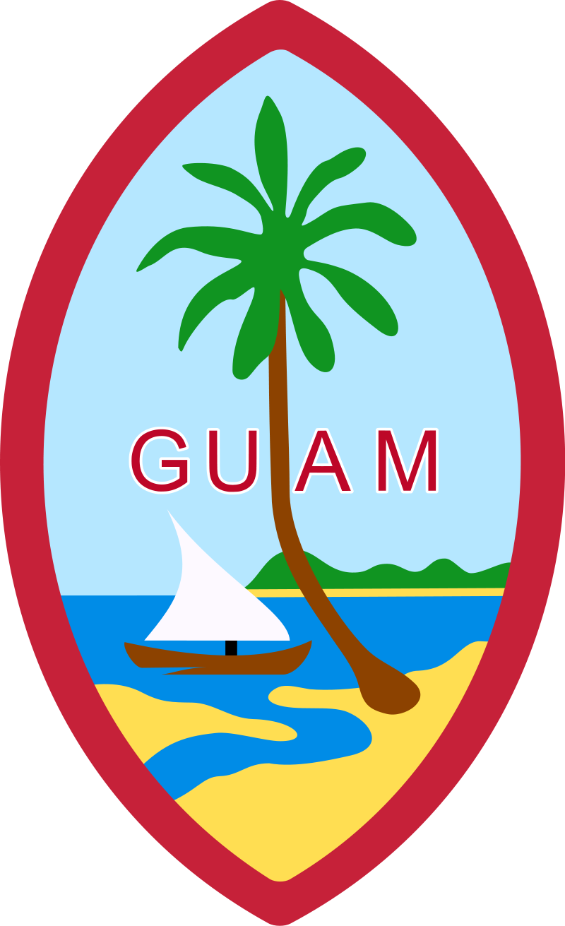 Coat Of Arms Of Guam - Guam Logo (800x1311), Png Download