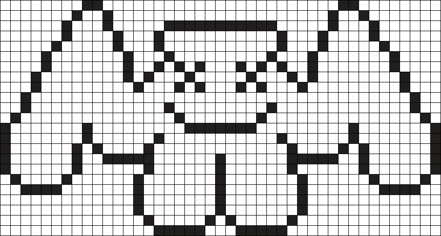 Marshmello Perler Bead Pattern / Bead Sprite - Central City Brewing Co Ltd (904x484), Png Download