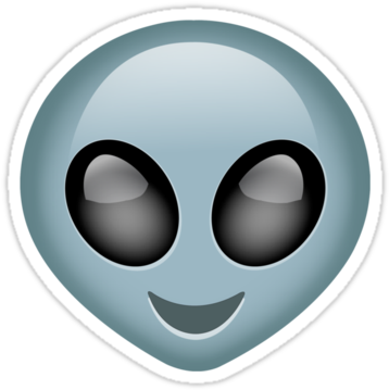 Long Story Short I Googled "what Does The Alien Emoji - Transparent Alien Emoji (375x360), Png Download
