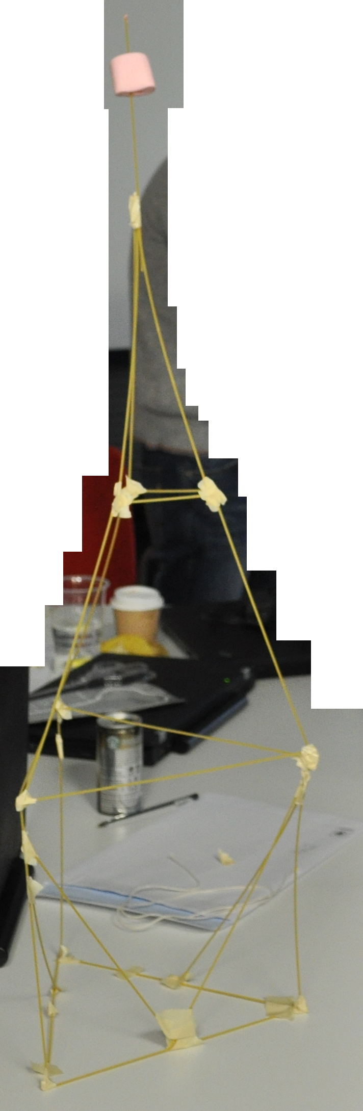 The Winning Marshmallow Tower - Win The Marshmallow Challenge (712x2179), Png Download