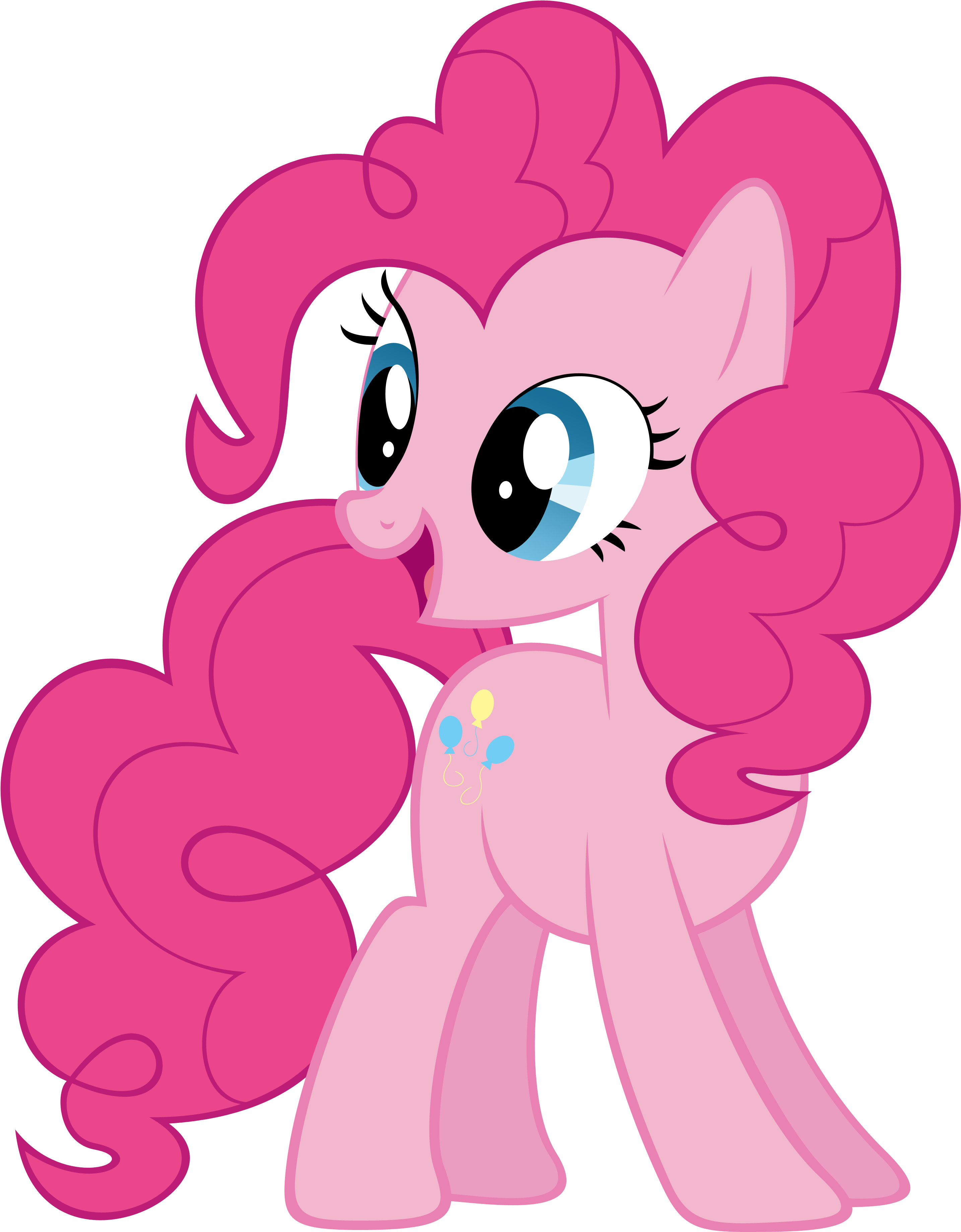 My Little Pony Pinkie Pie Happy (3000x3788), Png Download