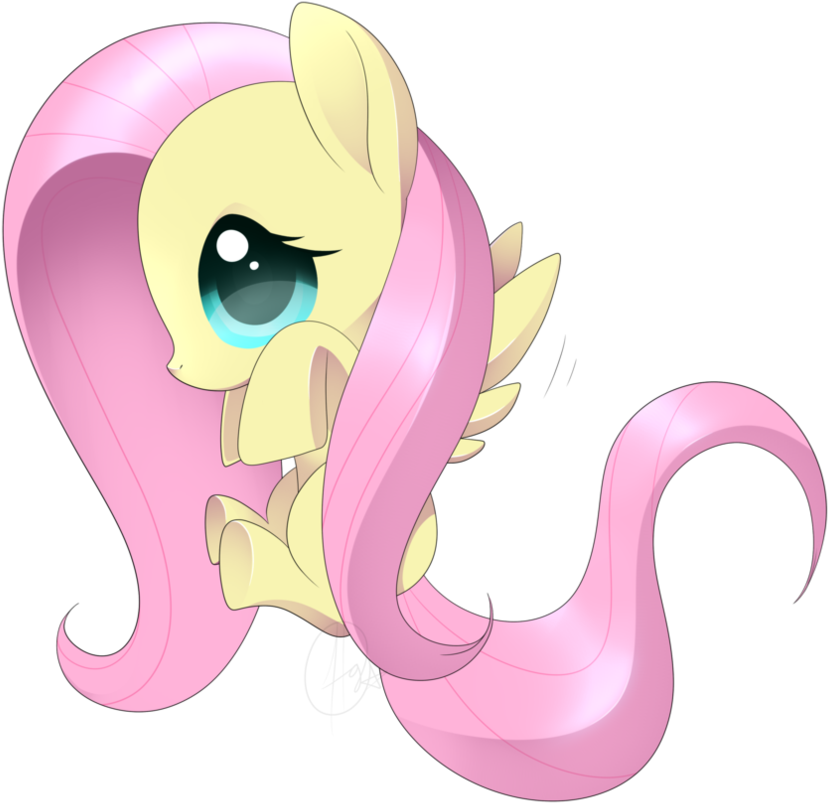 My Little Pony Chibi Fluttershy (894x894), Png Download