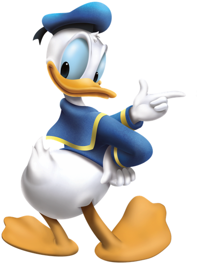 Donald Duck Clipart Danold - Donald Png (408x556), Png Download