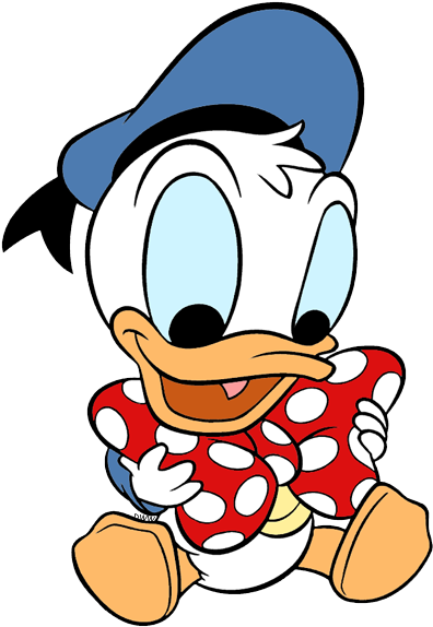Bowtie Clipart Donald Duck Disney Baby Donald Duck Full Size Png Download Seekpng