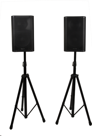 Qsc K10 Small Normal - Bocinas Con Tripie Png (300x452), Png Download