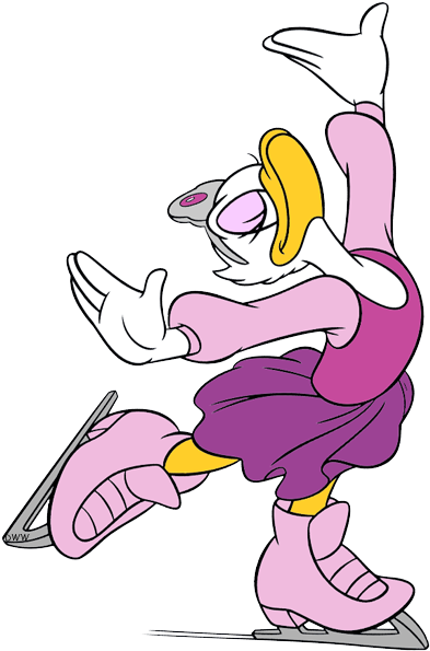 Daisy-skating 400×602 Pixels - Minnie Mouse And Daisy Duck 2018 (400x602), Png Download