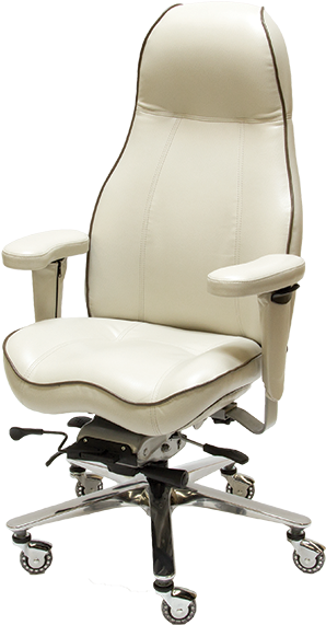 Executive Chairs - Lifeform Mid Back Executive Office Chair Gray (400x600), Png Download