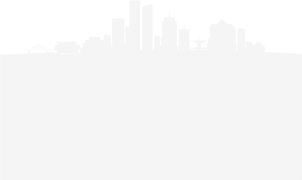 Brew City Graphics - Plastic Sign: Naxart's Milwaukee Skyline Blue, 41x30cm. (1020x640), Png Download