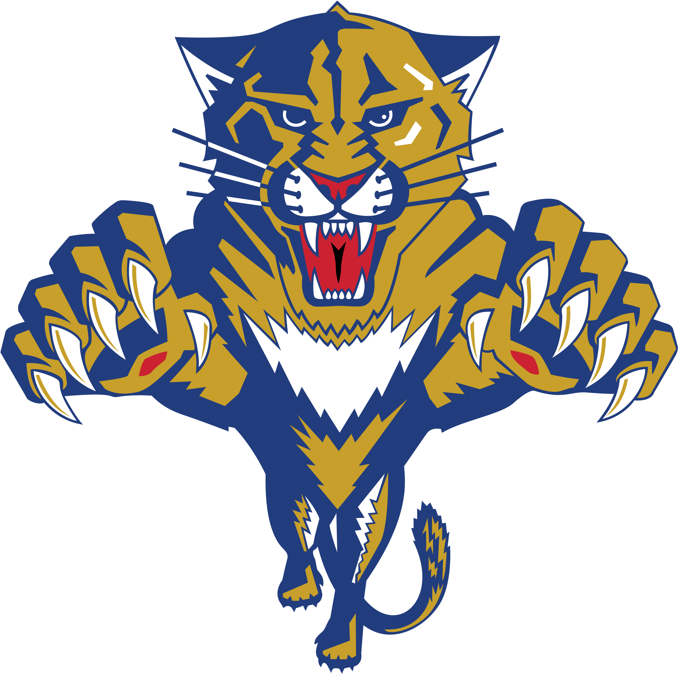 Florida Panthers Logo Png Transparent - Florida Panthers Logo (2400x2400), Png Download