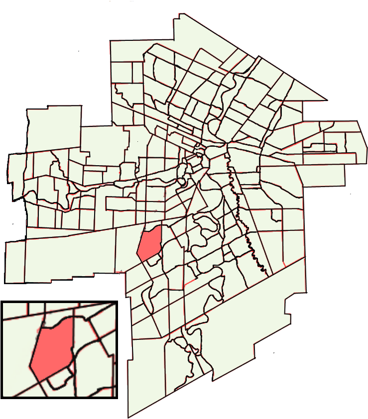 Linden Woods, Winnipeg Location On A Map - Line Art (800x864), Png Download