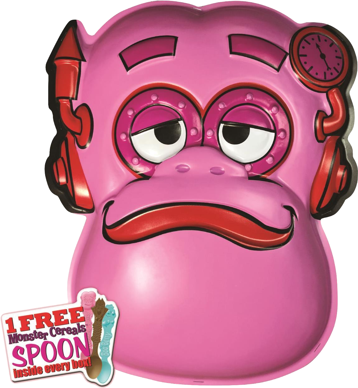 General Mills Franken Berry Vac-tastic Plastic Mask - General Mills (1280x1280), Png Download