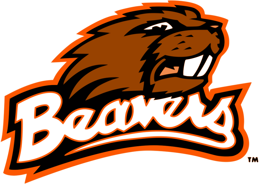 Beaver Clipart Osu - Oregon State Beavers Football Logo (532x379), Png Download