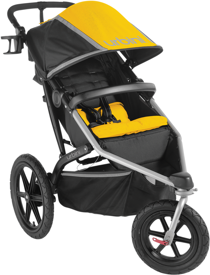 Easy, Safe & On The Go Urbini Avi Jogging Stroller - Urbini Avi Jogger Fog Blue Fog (768x1015), Png Download