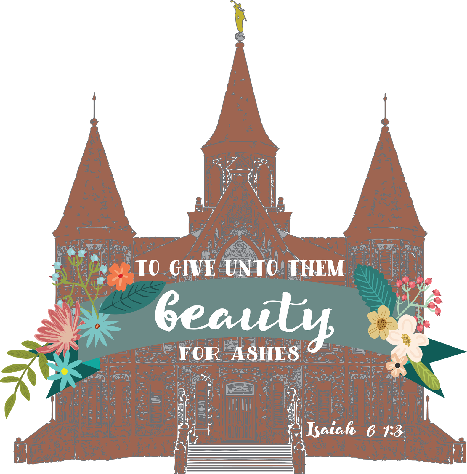 Mormon Mom Planners Monthly Planner/weekly - Latter Day Saints Temple (1577x1600), Png Download