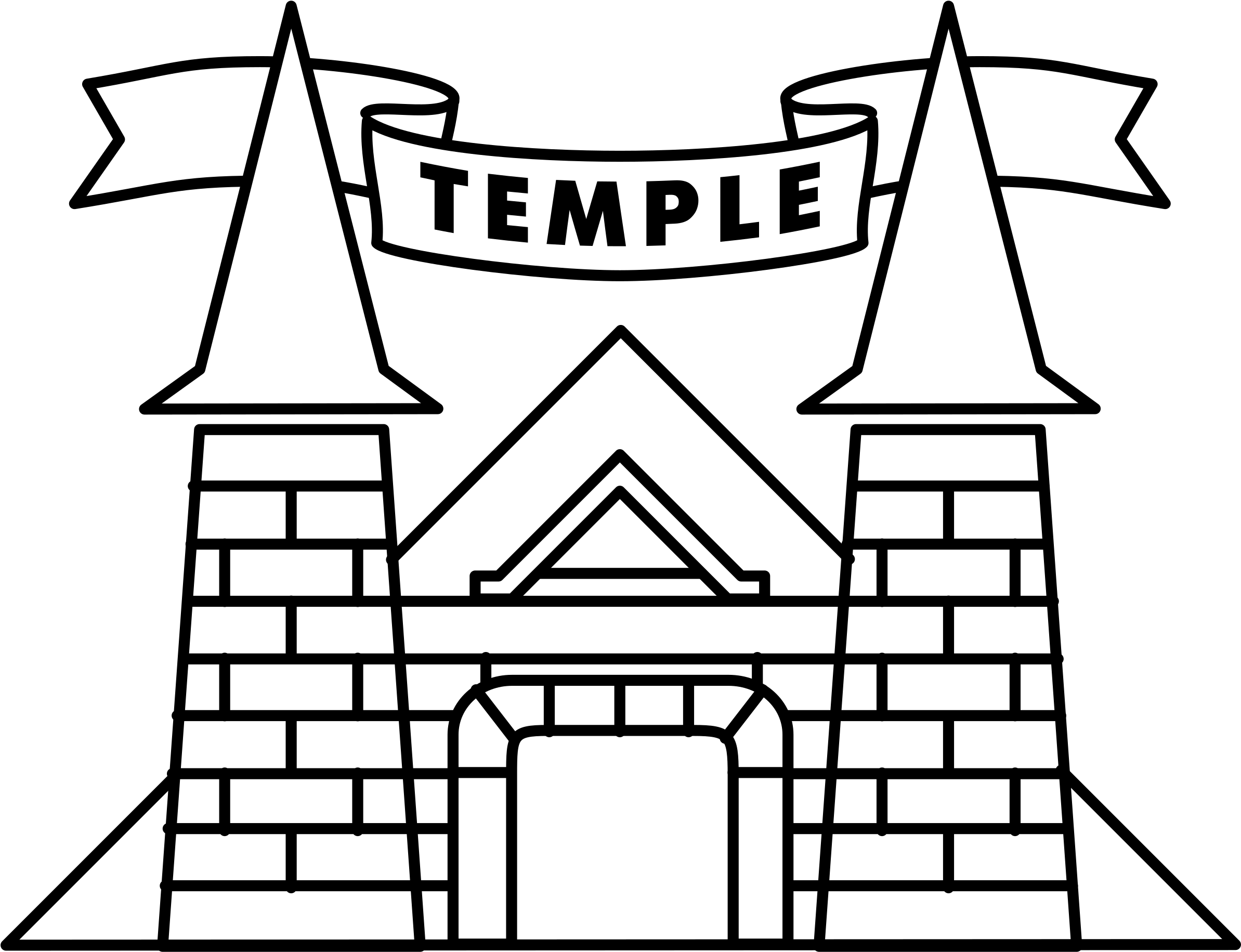 Temple Logo Png Transparent - Temple (2400x2400), Png Download