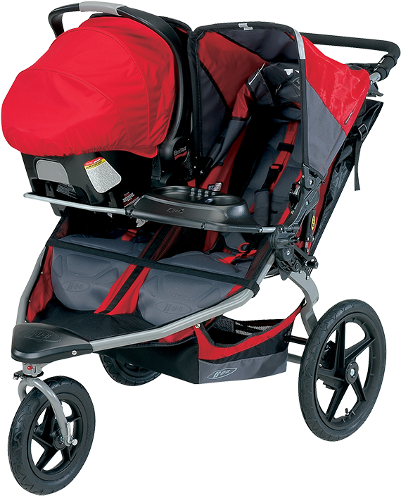 Pram Baby Png - Bob Duallie With Car Seat (800x758), Png Download