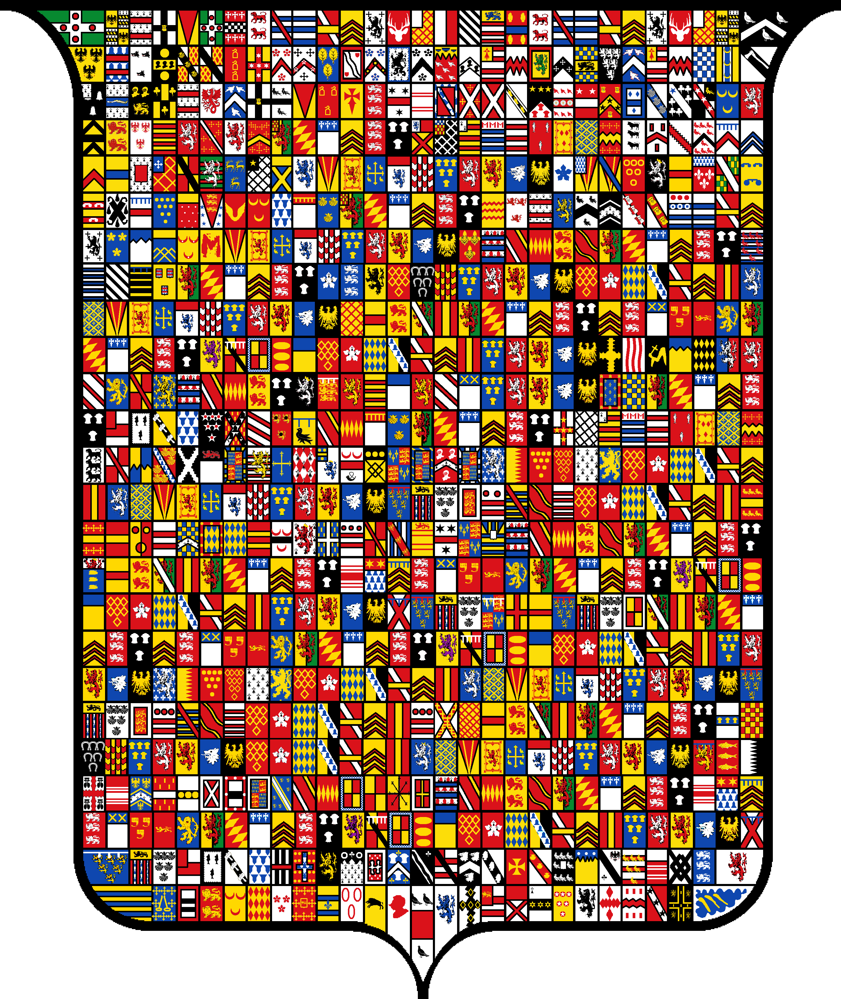 Currentarms Of George Nugent Temple Grenville Etc - Stained Glass (2850x3387), Png Download