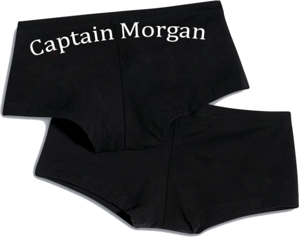 Captain Morgan Boyshorts Underwear Panties,captain - Clothing (600x475), Png Download