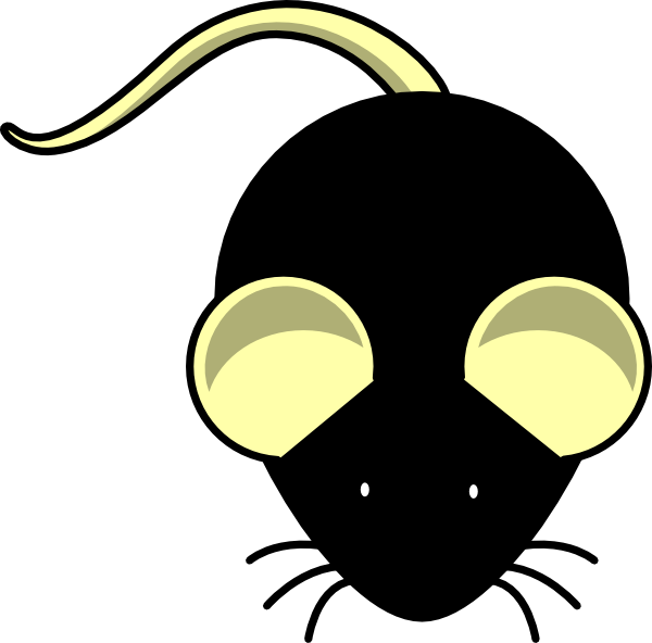 B Yellow Ears Clip Art At Clker - Mouse Clip Art (600x592), Png Download