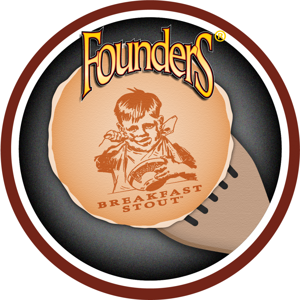'breakfast For Dinner' Untappd Badge - Founders Brewing Company (1024x1022), Png Download