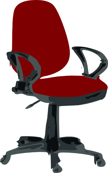 Chair Teacher Clipart - Office Chair Clip Art (372x593), Png Download