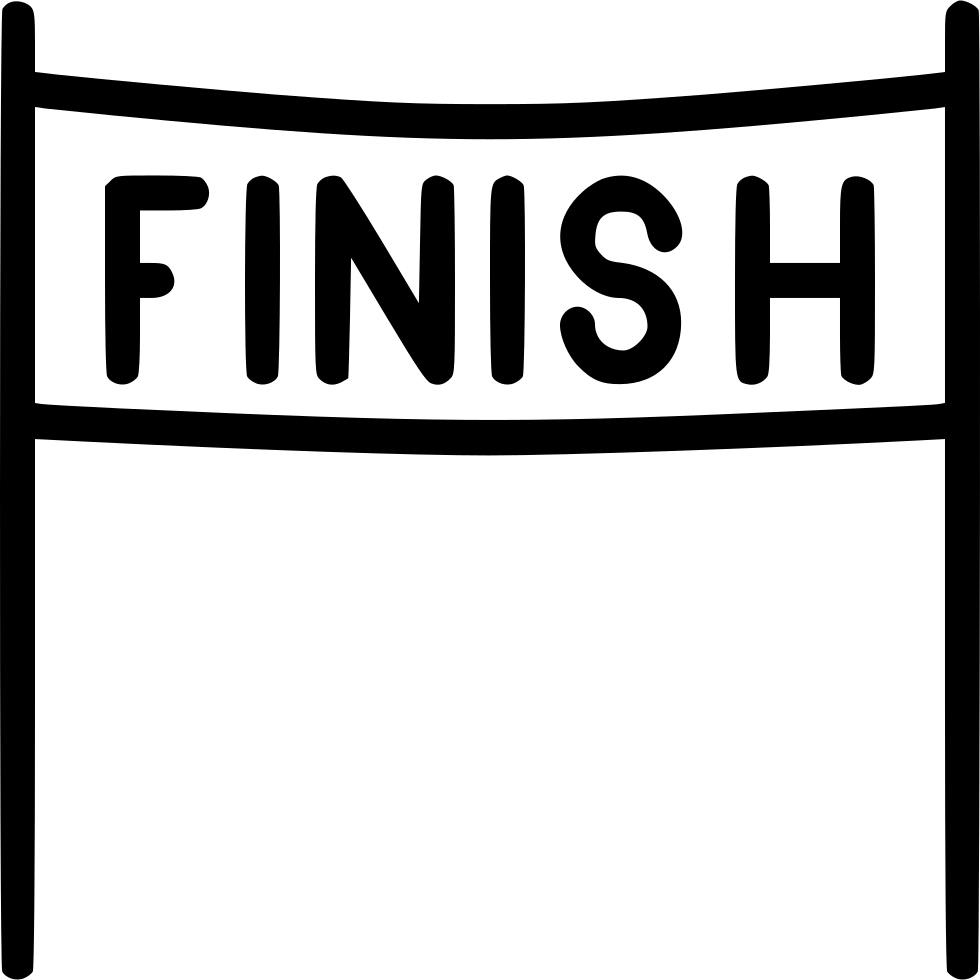 Finish Line Race Comments - Finish Line Png (980x980), Png Download