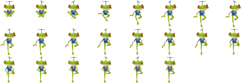 Aflc Inhabitants Glitch Treeposein - Frog (864x282), Png Download