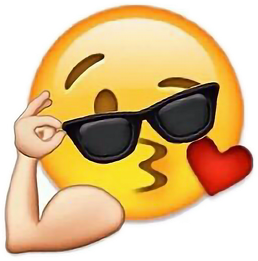 Love Sexy Emoji Kiss - Swag Emoji Transparent (504x510), Png Download